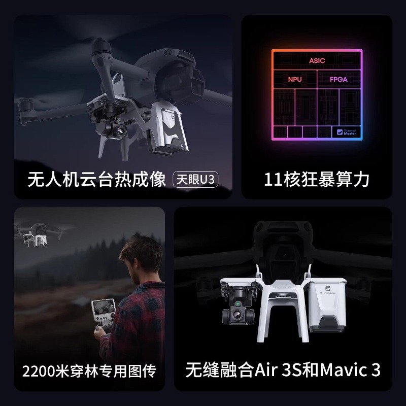 Drone U3 dengan pencitraan ter - Drone Thermal Imaging ulasan dan harga