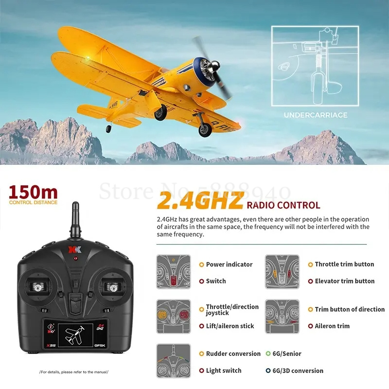 Pesawat RC Model Drone 55CM Ek - Drone 3D Modeling ulasan dan harga