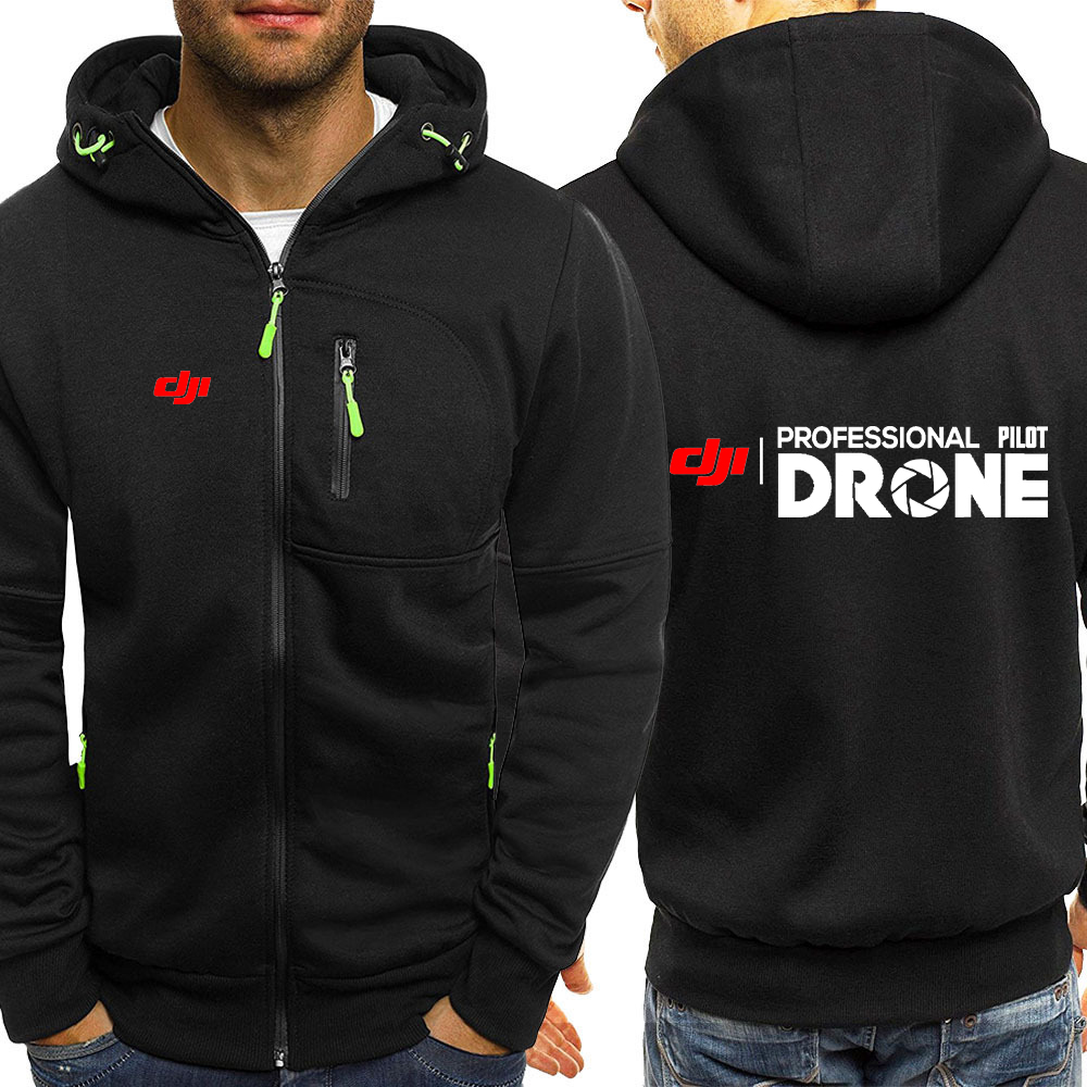 Jaket Hoodie Santai Tiga Warna - Drone Surveying ulasan dan harga
